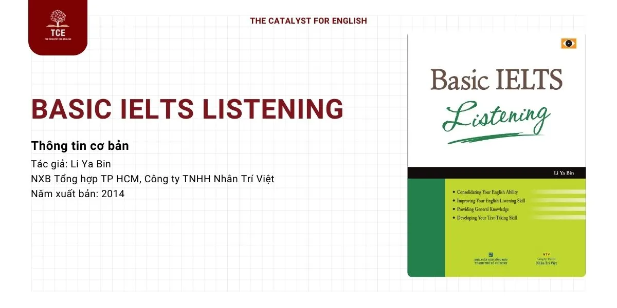 Tổng quan bìa sách Basic IELTS Listening PDF và thông tin cơ bản