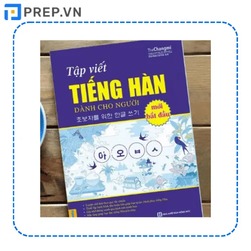 Trang mẫu trong sách Luyện viết tiếng Hàn PDF hướng dẫn viết đúng ô ly.