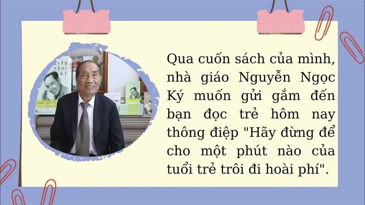 Hình ảnh thầy Nguyễn Ngọc Ký viết chữ bằng chân đầy nghị lực