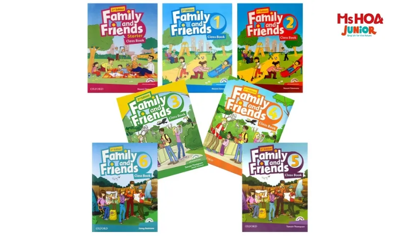 Bộ sách tiếng Anh Family and Friends 1-6 cho trẻ mầm non và tiểu học