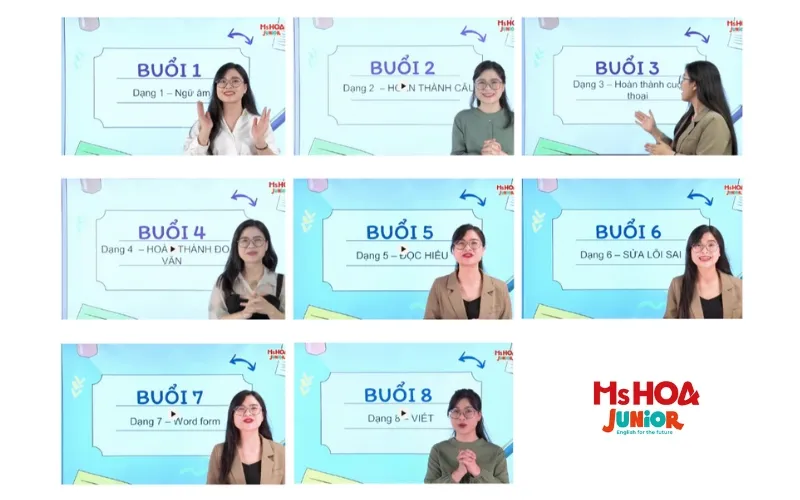 Chuỗi bài giảng Chinh phục tiếng Anh chuyên và cận chuyên của Ms Hoa Junior