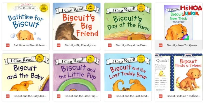 Bộ sách tiếng Anh trẻ em Biscuit Phonics Fun 12 quyển pdf