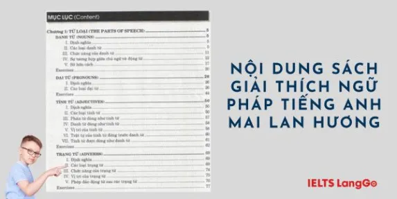 Cấu trúc nội dung chi tiết trong sách Giải thích ngữ pháp tiếng Anh Mai Lan Hương