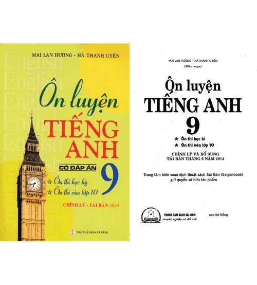 Bìa sách Ôn luyện tiếng Anh 9 Mai Lan Hương phiên bản PDF có đáp án