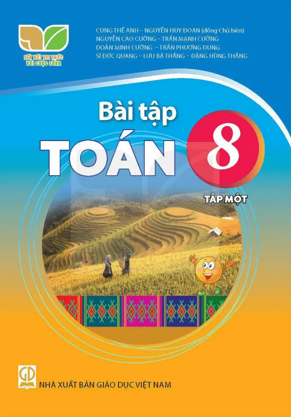Bìa sách bài tập Toán 8 tập 1 Kết Nối Tri Thức PDF dùng cho học sinh ôn luyện toán lớp 8