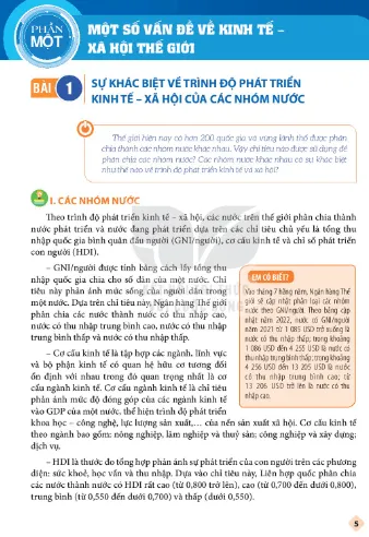Nội dung chi tiết một bài học trong SGK Địa lý 11 PDF Kết nối tri thức