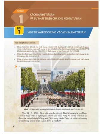 Một trang bài học trong sách Lịch Sử 11 Kết nối tri thức PDF