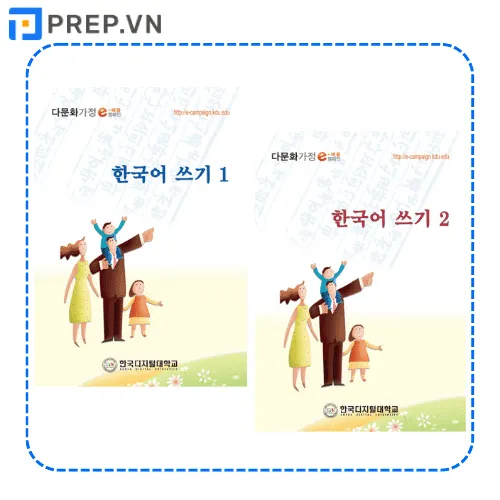 Vở tập viết tiếng Hàn 한국어 쓰기 PDF với bài tập viết chữ và từ vựng.