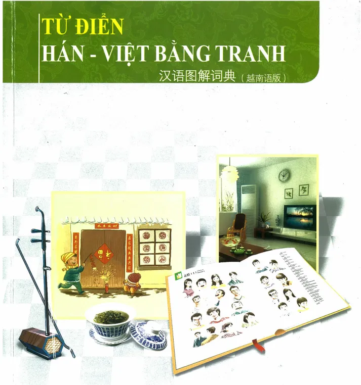 Minh họa các trang trong từ điển tiếng Trung bằng hình ảnh với nhiều chủ đề từ vựng