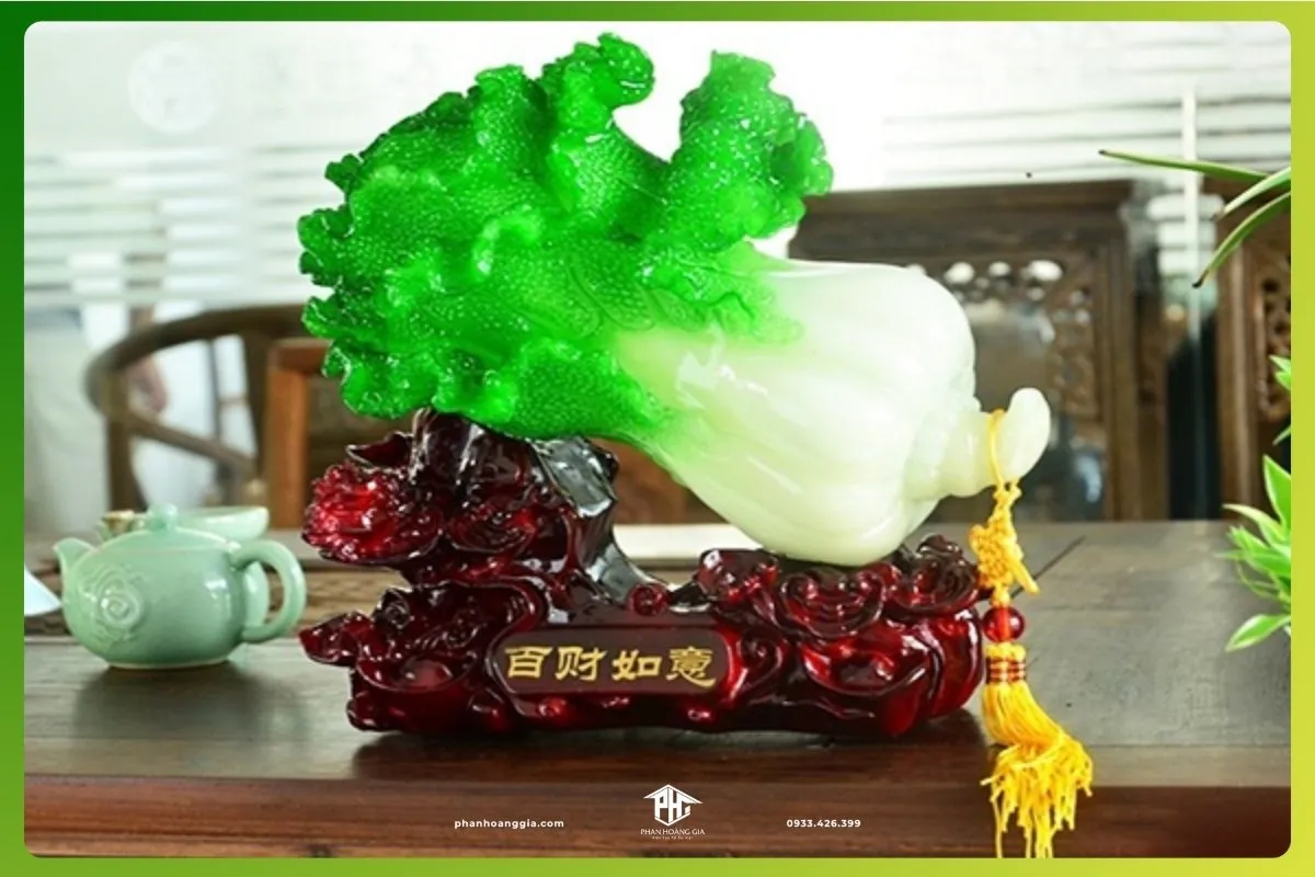 Tượng bắp cải ngọc phù hợp với người mệnh Mộc