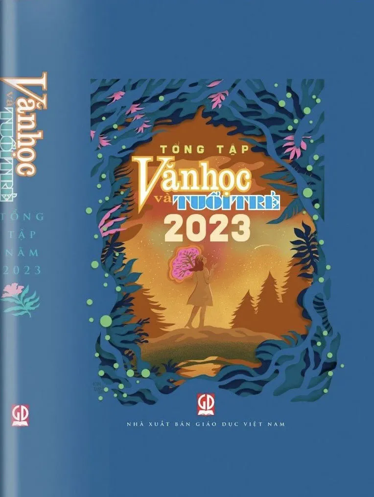 Bìa Tổng tập Văn học và Tuổi trẻ năm 2023 với hình ảnh minh họa đặc sắc, nguồn tài liệu hữu ích cho việc học và dạy Ngữ văn.