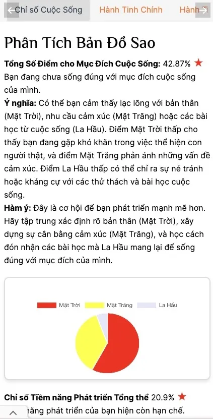 Minh họa một bản đồ sao cá nhân hình tròn với các ký hiệu chiêm tinh