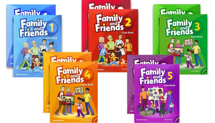 Bộ sách tiếng Anh Family and Friends PDF gồm 5 cấp độ với các chủ đề gần gũi