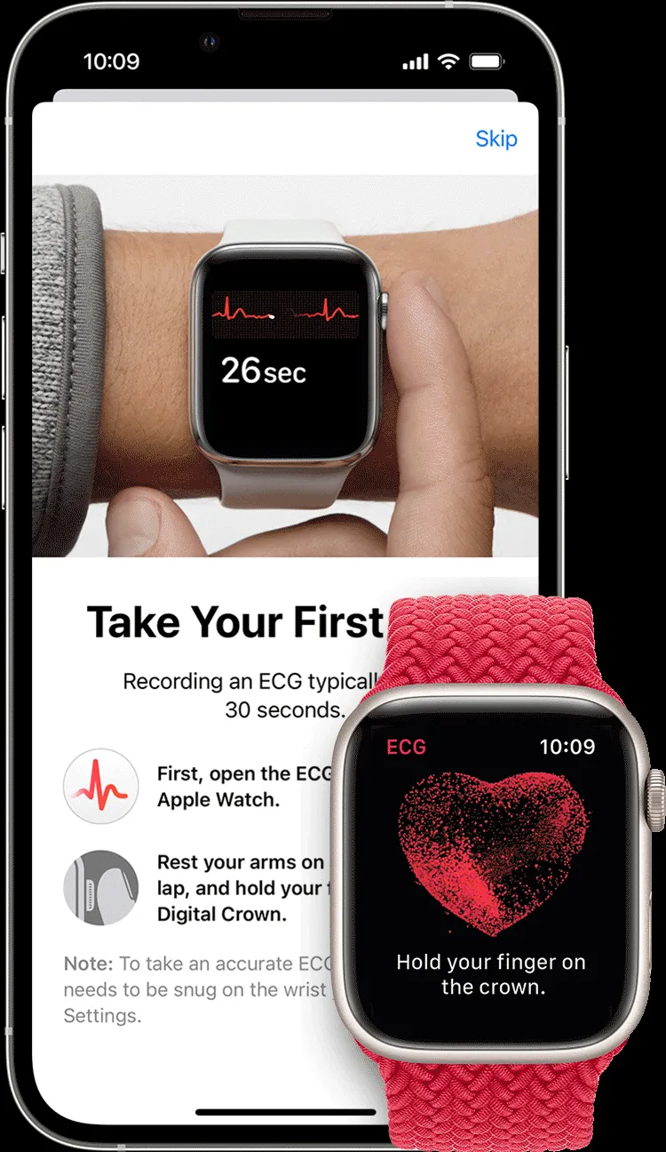 Hướng dẫn các bước đo ECG trên Apple Watch Series 7 với watchOS 8