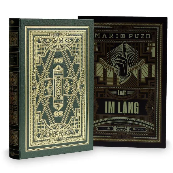 Bìa sách Luật Im Lặng - Ấn Bản Giới Hạn - Bìa Da PDF của Mario Puzo với thiết kế sang trọng
