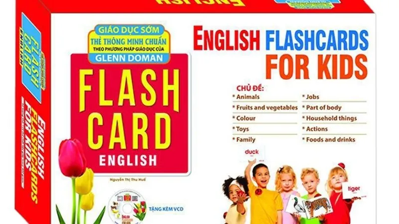 Bộ flashcard tiếng Anh Glenn Doman giúp bé học từ vựng theo chủ đề hiệu quả