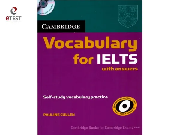 Sách Cambridge Vocabulary for IELTS PDF chất lượng cho người học